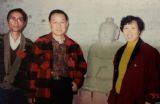 1995年与著名画家刘国松先生合影于安徽